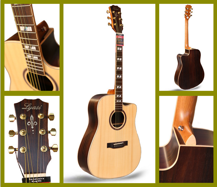 820 41寸單板吉他 雲杉玫瑰木麵單啞光民謠木吉他 支持一件看樣批發・進口・工廠・代買・代購