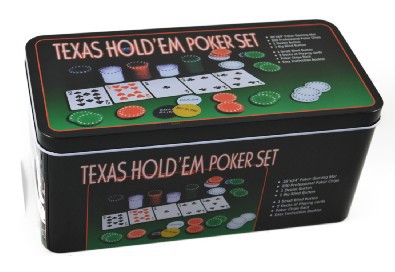 批發200片德州撲克 21點鐵盒籌碼套裝 200籌碼+莊碼+撲克+桌佈+盒批發・進口・工廠・代買・代購