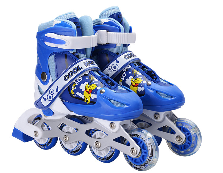 正品酷威溜冰鞋卡通款兒童PVC單閃單鞋 可調閃光批發・進口・工廠・代買・代購