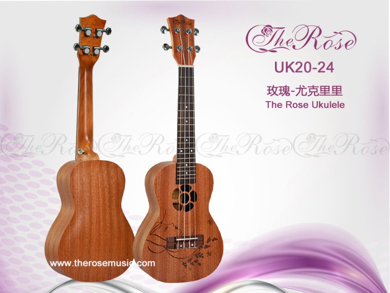 Ukulele 雕刻圖案 尤克裡裡UK20-24寸全沙比利 吉他廠傢批發批發・進口・工廠・代買・代購