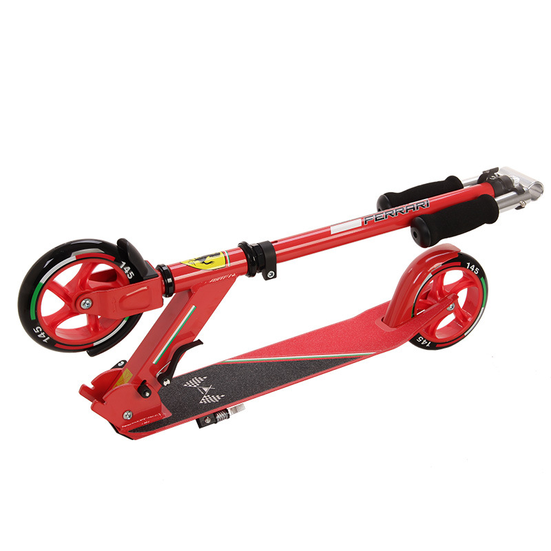 Ferrari/法拉利 125MM輪兒童滑板車兩輪PU輪減震踏板車廠傢批發工廠,批發,進口,代購