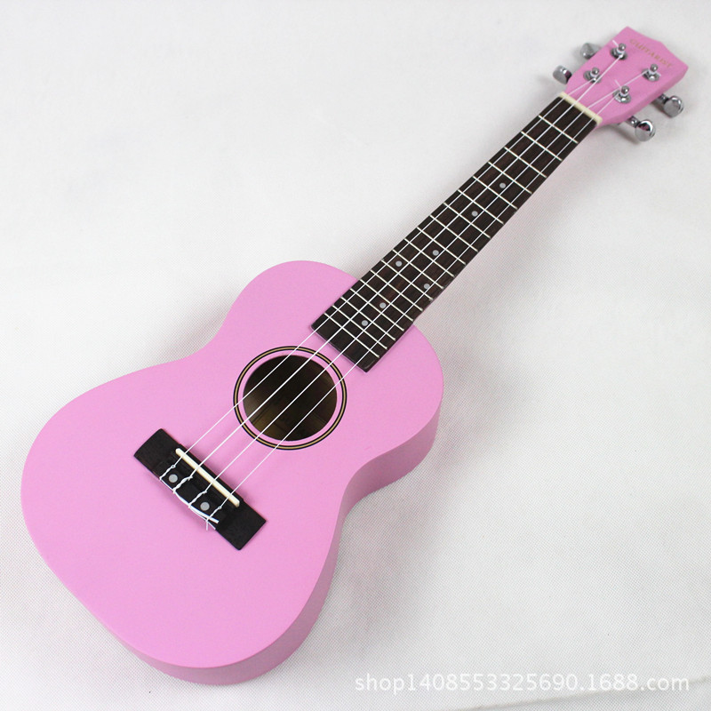23寸C型尤克裡裡小吉他 彩色jita烏克麗麗夏威夷 粉色ukulele批發工廠,批發,進口,代購