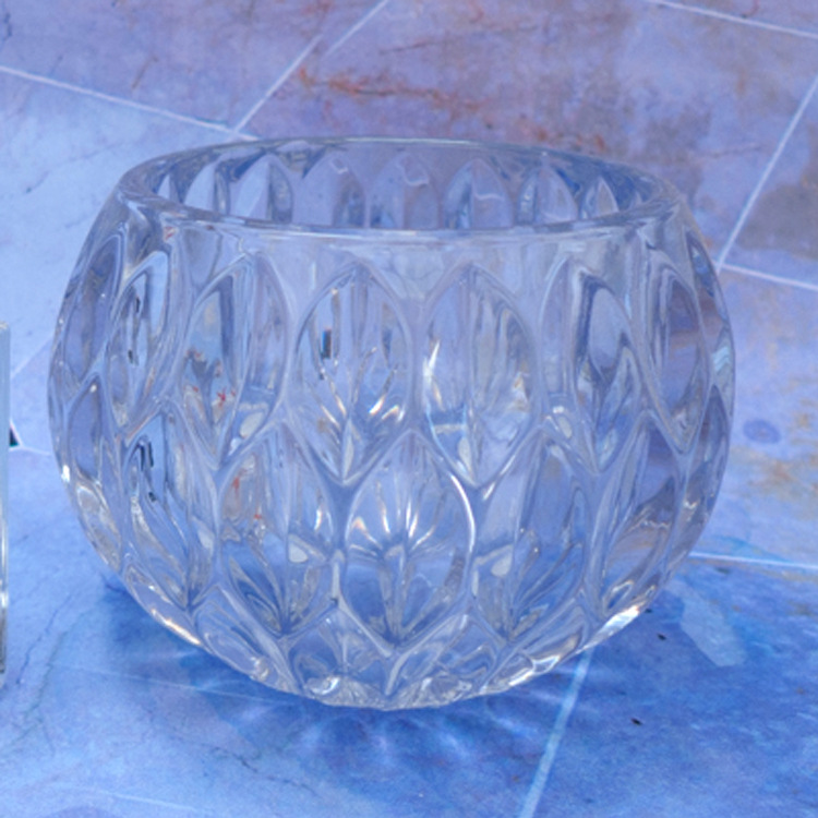 透明玻璃圓球形花瓶水晶球厚重水培花盆歐式現代時尚傢居擺件批發・進口・工廠・代買・代購