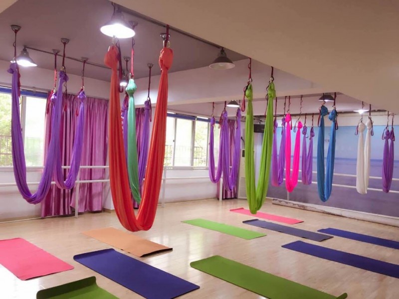 批發彈力佈 有彈性空中瑜伽吊床 彈力繩 yoga trapeze含全套配件工廠,批發,進口,代購