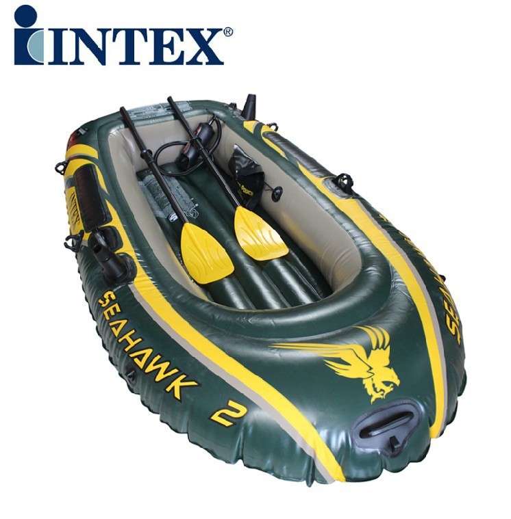 INTEX68347 海鷹雙人充氣船橡皮船 沖鋒舟皮 劃艇充氣 筏釣魚船工廠,批發,進口,代購