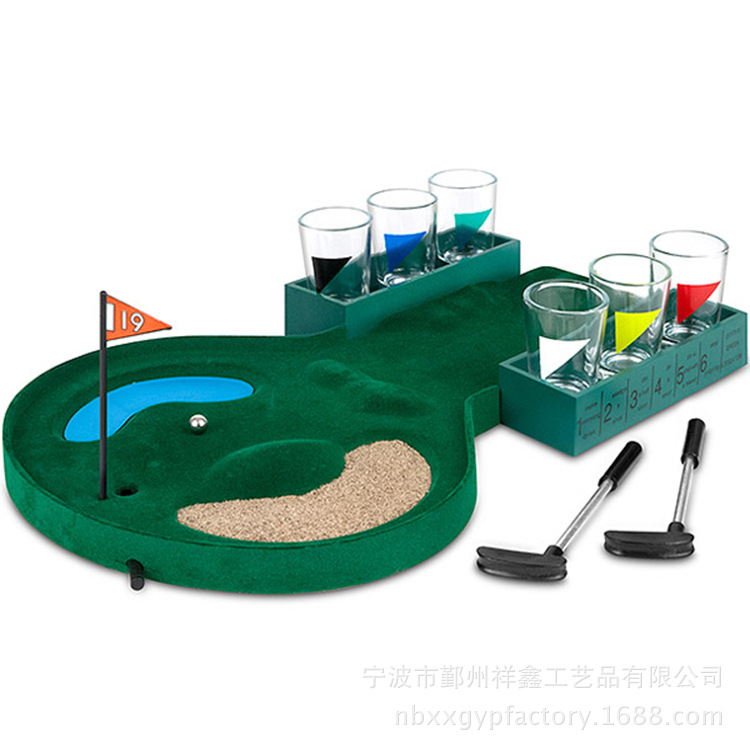 迷你桌上高爾夫遊戲套裝 酒吧酒杯遊戲 golf game 廠傢直銷工廠,批發,進口,代購