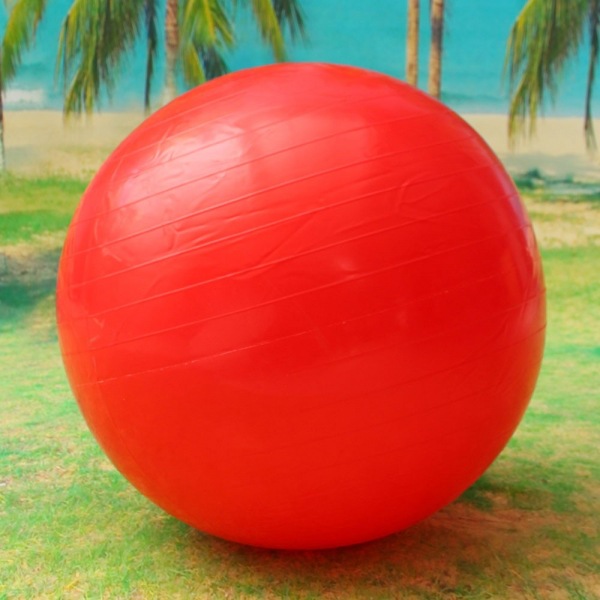 美國海外倉 一件包郵 代發 防爆瑜伽球 健身球 表麵光滑 紅色工廠,批發,進口,代購