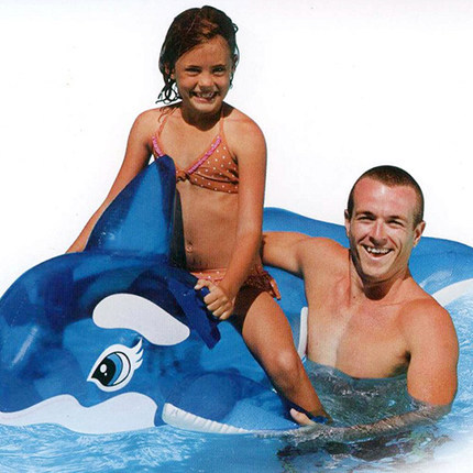 INTEX58523透明藍鯨坐騎 坐圈浮圈 浮排 兒童水上充氣座騎遊泳圈工廠,批發,進口,代購
