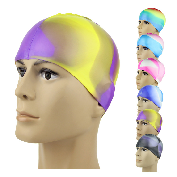 暢寧正品高彈不勒頭遊泳帽男女通用長發時尚矽膠防水泳帽一件代發工廠,批發,進口,代購