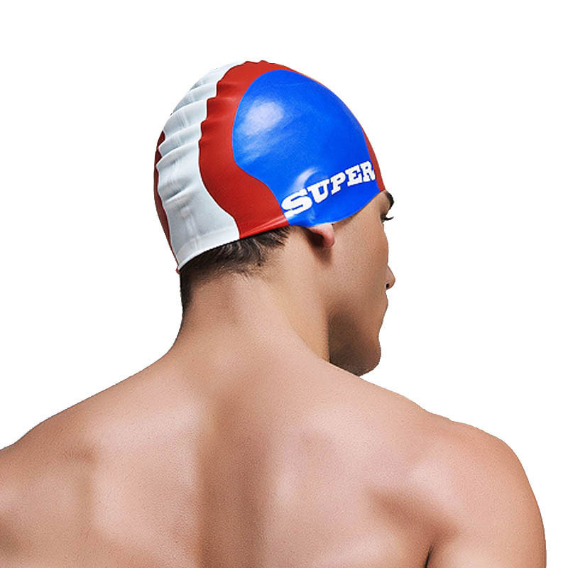 2016男士新款專業拼色矽膠遊泳帽男女通用泳帽專業遊泳帽廠傢直銷工廠,批發,進口,代購