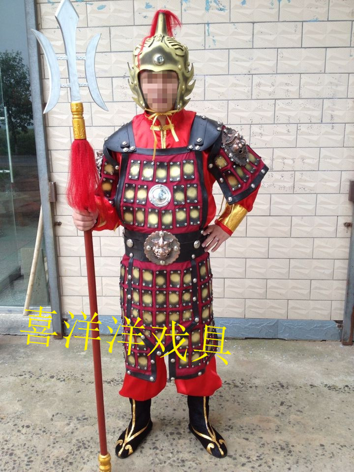 秧歌古裝盔甲 戰袍將軍 古裝 演出服影視 盔甲可穿 表演拍戲工廠,批發,進口,代購