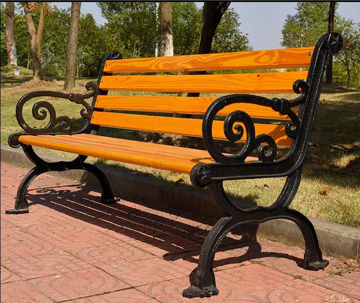 公園椅實木公園長椅廣場椅鑄鐵防腐木實木靠背椅公園坐凳工廠,批發,進口,代購