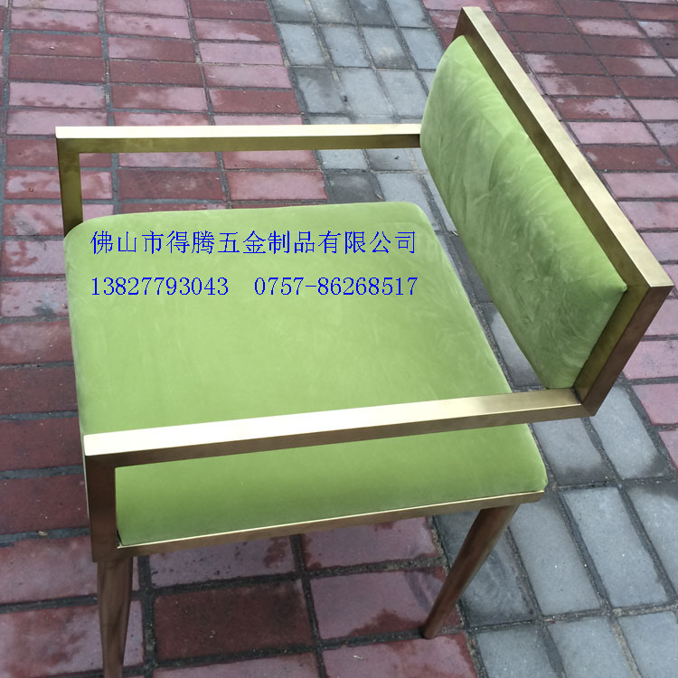 軟包椅子 不銹鋼加軟包椅子 香檳金304材料椅子 餐廳椅 等候椅工廠,批發,進口,代購