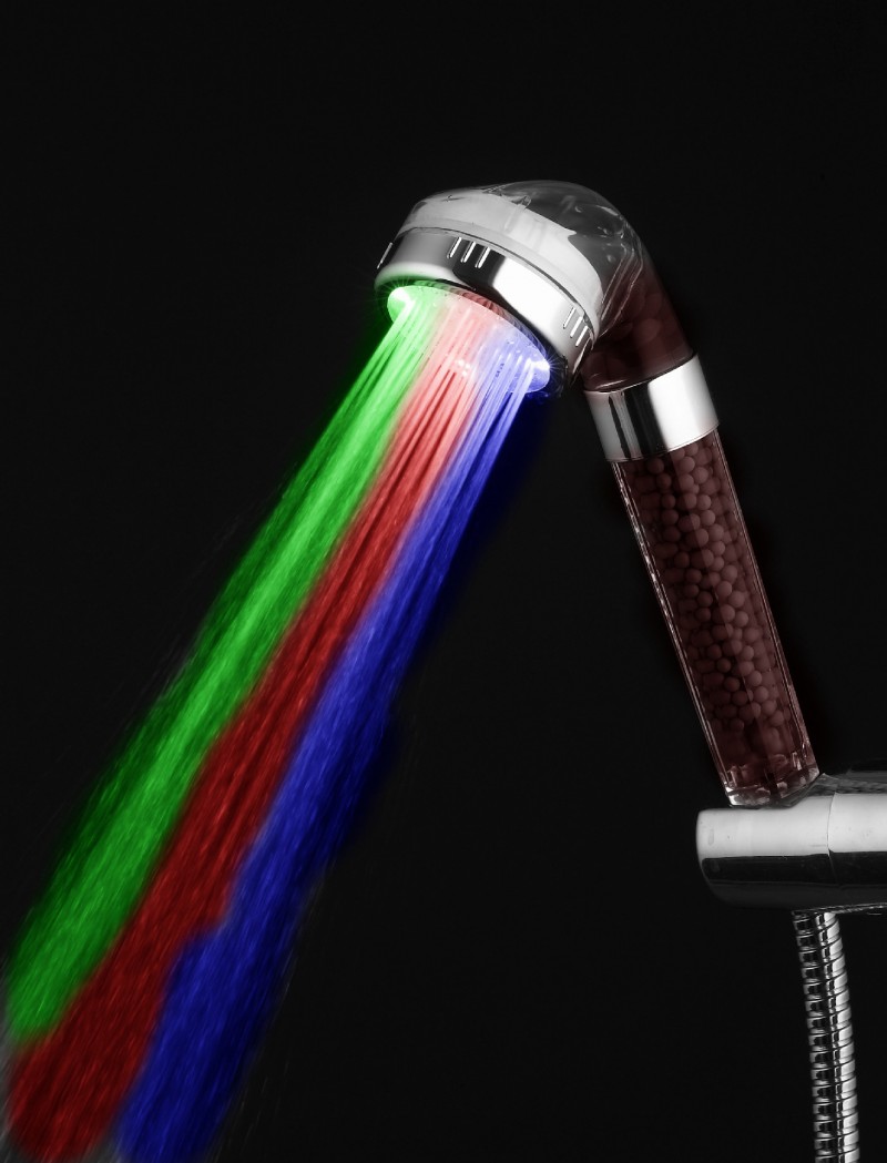 暢銷新款 LED發光淋浴花灑 美容保健SPA花灑 七彩自變色淋浴噴頭批發・進口・工廠・代買・代購