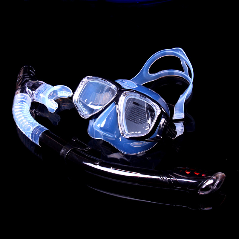 工廠生產批發 出國旅遊必備矽膠潛水鏡全乾式呼吸管套裝經典款式批發・進口・工廠・代買・代購