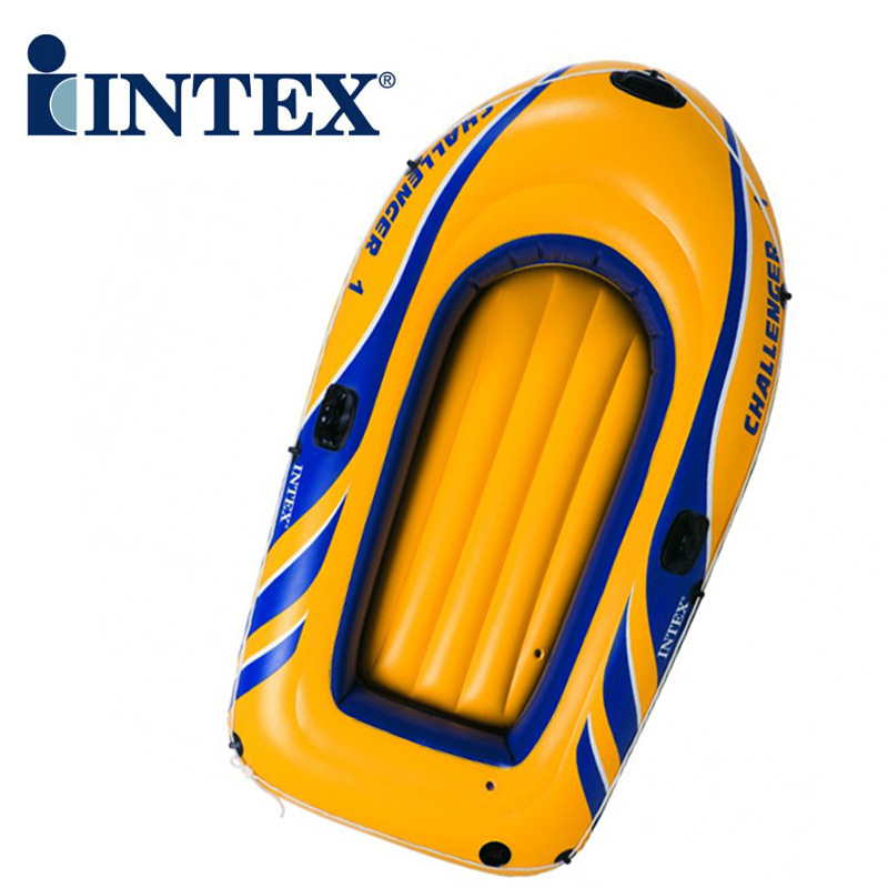 INTEX 68365熱銷原裝正品加厚充氣船挑戰者一人船配劃槳工廠,批發,進口,代購