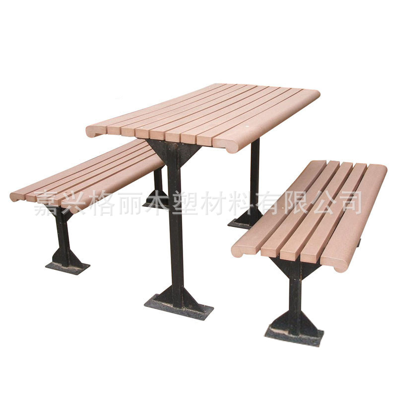 WPC木塑戶外野餐桌椅材料 木塑戶外休閒桌椅 塑木戶外桌椅工廠,批發,進口,代購