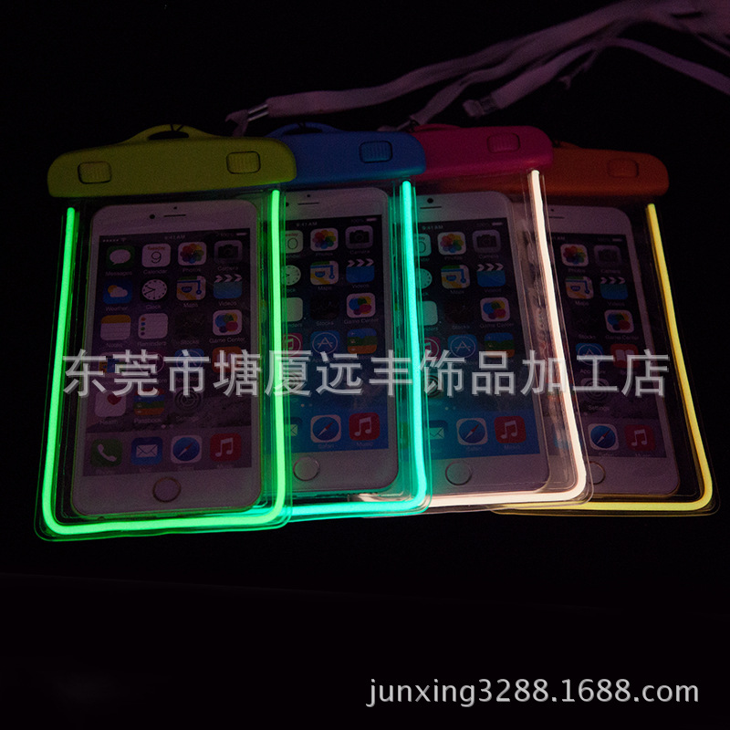 iPhone6/6plus 防水袋  5.5英寸手機適裝  夜晚發光手機防水袋批發・進口・工廠・代買・代購