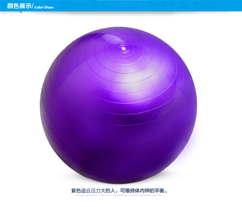 廠傢直銷紫色65號瑜伽球健身球體操球批發・進口・工廠・代買・代購