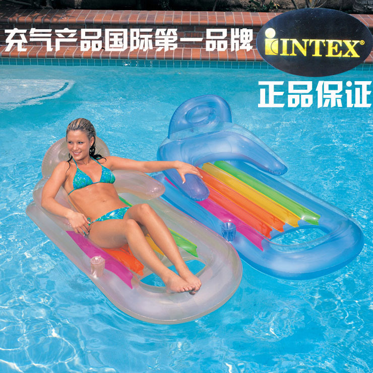 INTEX正品 充氣水上躺椅 沖浪浮床海灘墊 漂流充氣墊加厚58802工廠,批發,進口,代購