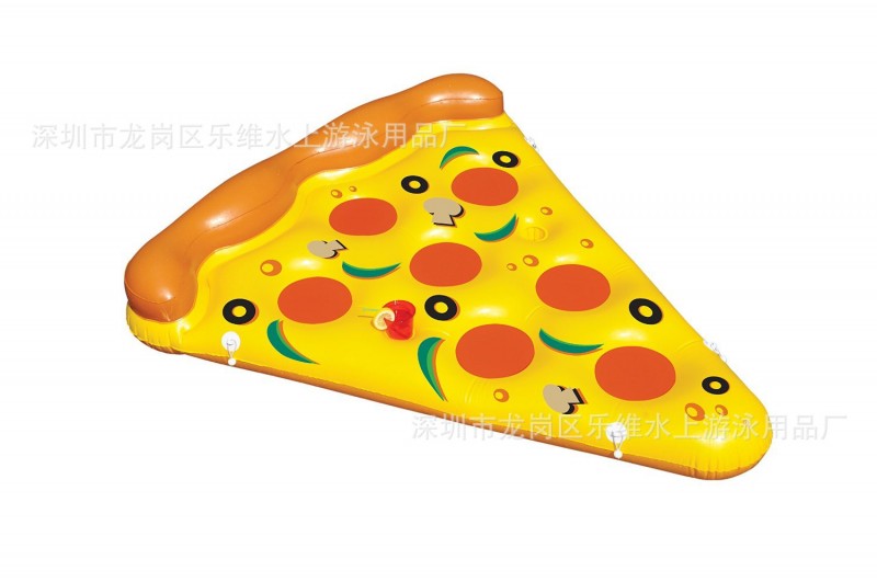 充氣水床 超大披薩造型水上浮排 披薩充氣水床批發・進口・工廠・代買・代購