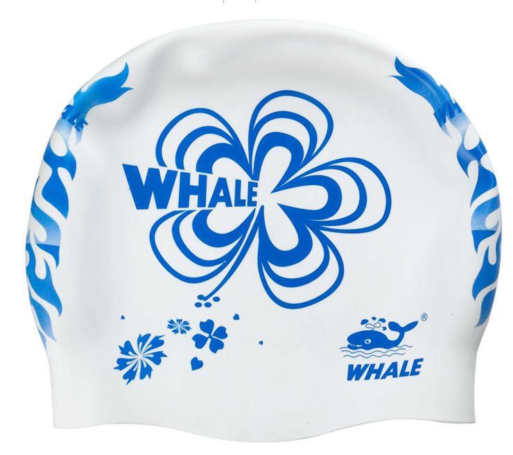 鯨魚whale正品優質矽膠單麵印花遊泳帽 鯨魚武漢代理507批發・進口・工廠・代買・代購