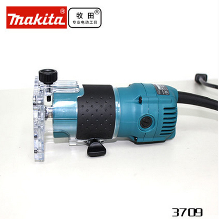 Makita/牧田修邊機3709開槽機多功能雕刻機電木銑開孔機木工裝修工廠,批發,進口,代購