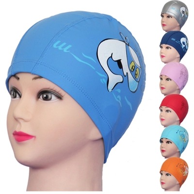 正品兒童泳帽 防水護耳PU帽 兒童塗層矽膠遊泳帽 一件代發批發・進口・工廠・代買・代購