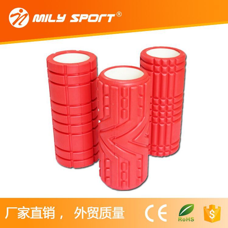 【廠傢直銷】個性雕花紅色空心EVA瑜伽柱foam roller顏色可定製工廠,批發,進口,代購