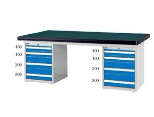 常熟工作桌 天鋼重型雙櫃工作桌 WAD-77041N耐沖擊工作桌工廠,批發,進口,代購