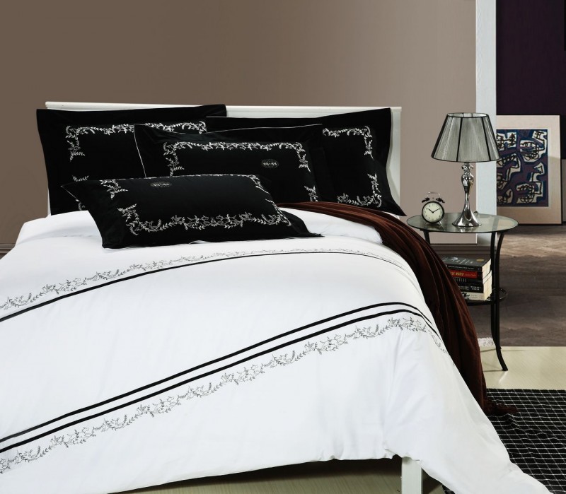 全棉貢緞緞條四件套/純色系列/賓館酒店床上用品一件代發批發・進口・工廠・代買・代購