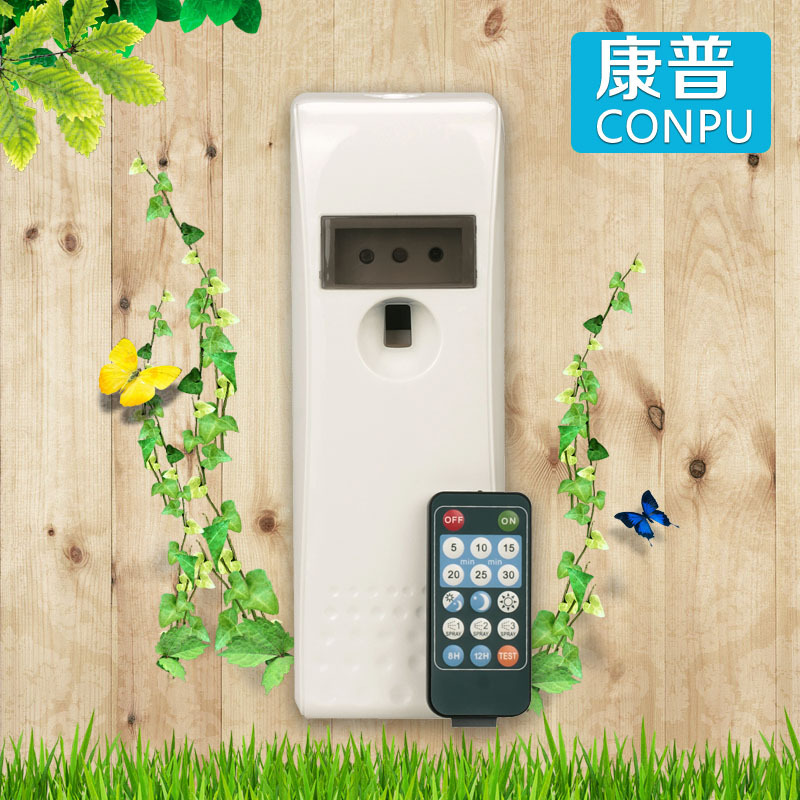 康普CONPU廠傢直銷LED帶遙控光感定時酒店廁所除臭噴香機KPO818C工廠,批發,進口,代購