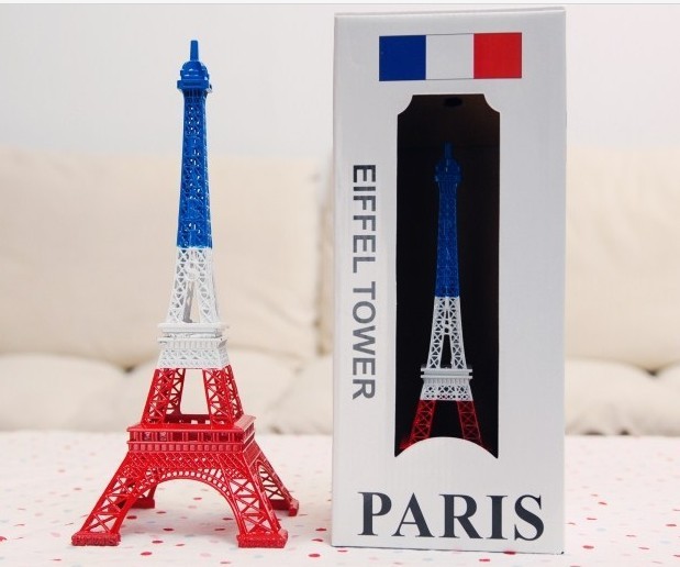 18CM 歐式時尚復古創意法國巴黎埃菲爾鐵塔模型 三色手工噴漆鐵塔批發・進口・工廠・代買・代購