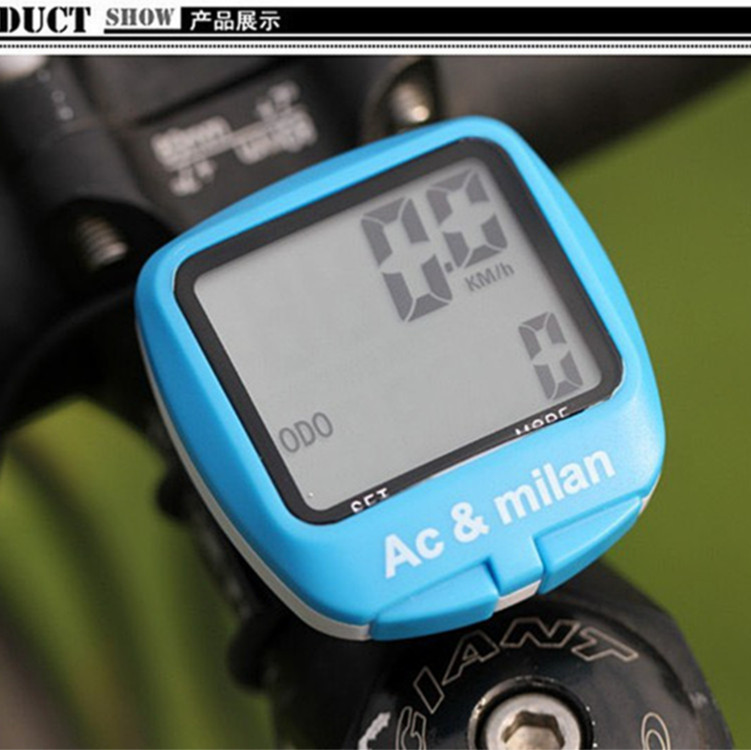 AC&milan 自行車騎行碼表山地車單車碼表 踏頻+夜光騎行配件碼表工廠,批發,進口,代購