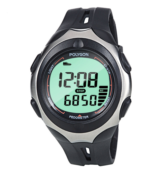 POLYGON3D電子計步器手錶手環 PW-108卡路裡消耗老人記步器正品工廠,批發,進口,代購
