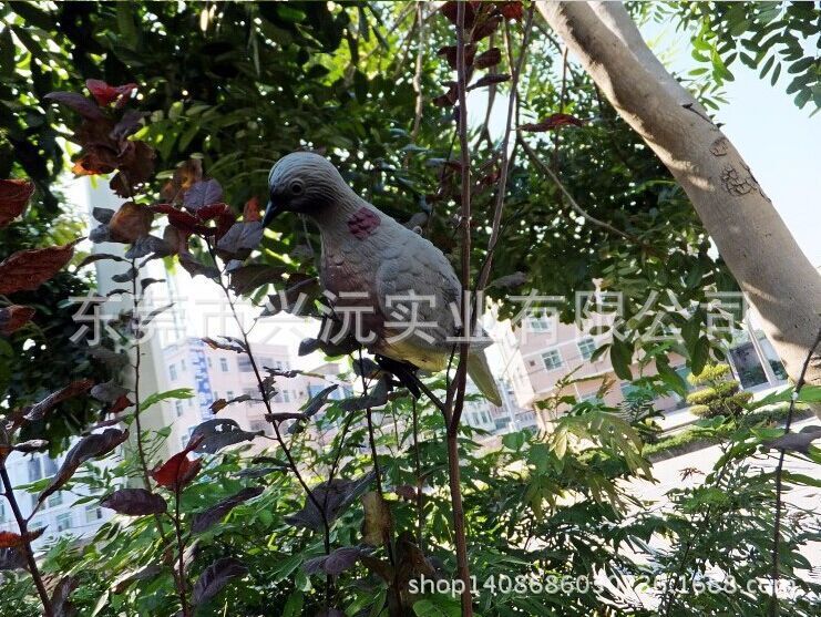 3D動物模型 園林裝飾造景花園斑鳩 打獵誘餌吹塑鳥工廠,批發,進口,代購