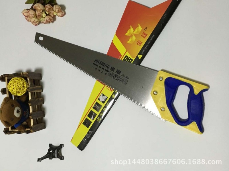 精品450mm雙色柄手板鋸  園林木工手鋸   十元店五金工具批發工廠,批發,進口,代購