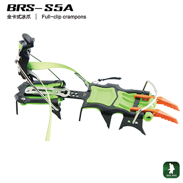 BRS-S5A/S5B/S5C全卡式半卡式捆綁式登山冰爪戶外14齒冰鞋高錳鋼工廠,批發,進口,代購