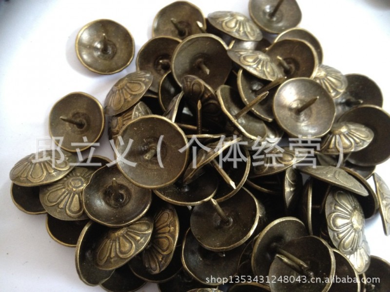 包裝盒配件木箱泡釘傢具泡釘仿古泡釘菊花泡釘19MM大工廠,批發,進口,代購