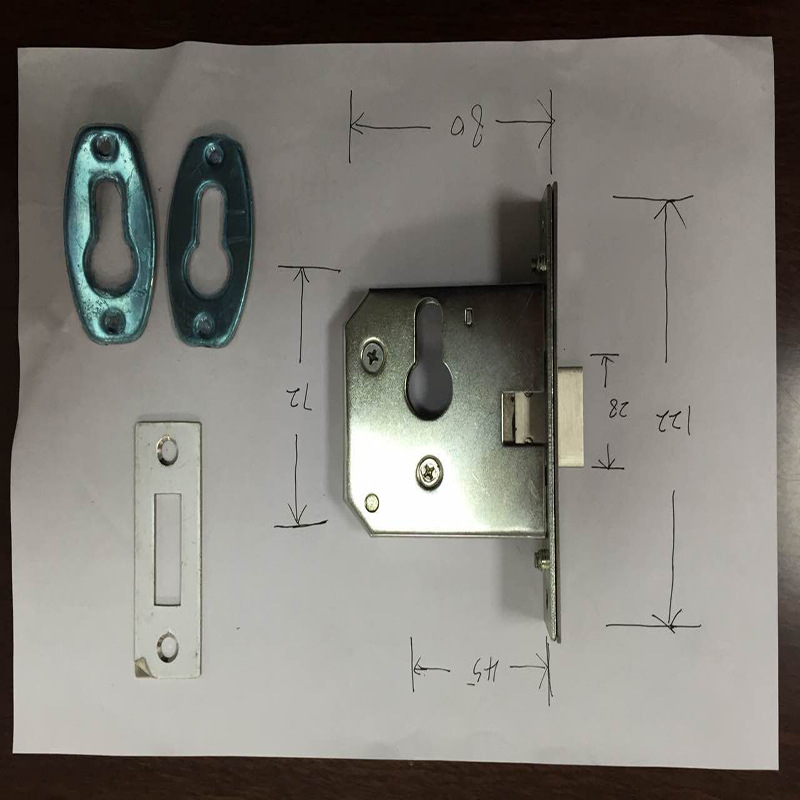 廠傢直銷鐵鎖體 鋁合金門鎖體室內門木門臥室門鎖體批發・進口・工廠・代買・代購