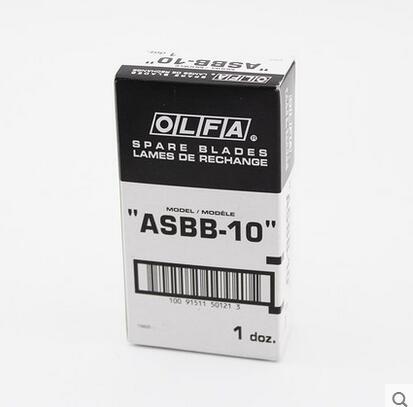 正品OLFA愛利華ASBB-10小型超銳黑刃美工刀片黑刀片專用墻紙刀片工廠,批發,進口,代購