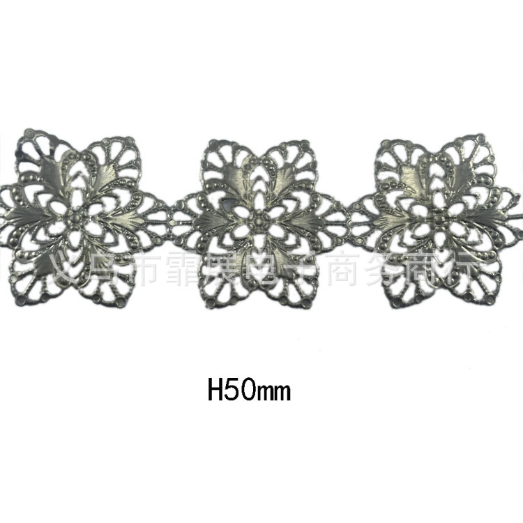 2016新款 田園風格花朵飾品鐵皮花邊沖壓鐵工藝五金花邊毛胚批發工廠,批發,進口,代購