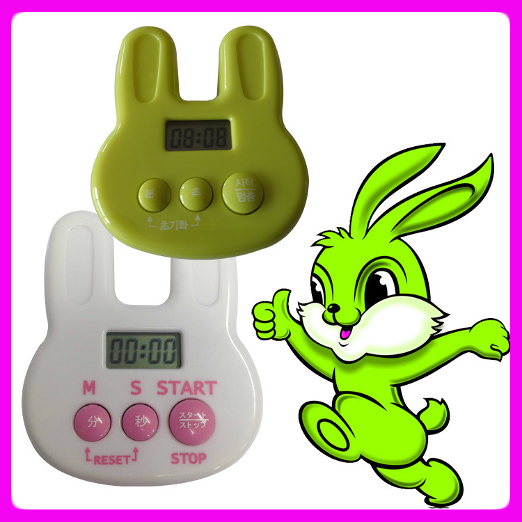 動物形狀廚房計時電子禮品促銷定時器 小兔子計時器工廠,批發,進口,代購