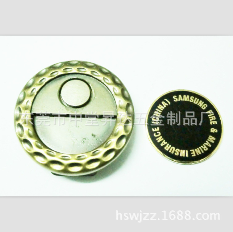 2016創意東莞鐵藝金屬高爾夫帽夾 高爾夫用品 帽標帽夾工廠,批發,進口,代購