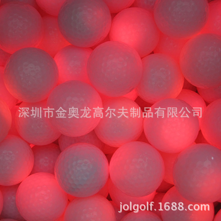 廠傢直銷高爾夫LED發光球 閃光球 雙層練習球，加印LOGO工廠,批發,進口,代購