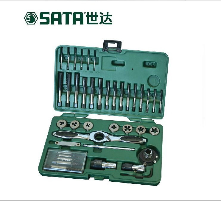 Sata/世達 40件高速鋼粗牙絲錐板牙組套 50451工廠,批發,進口,代購
