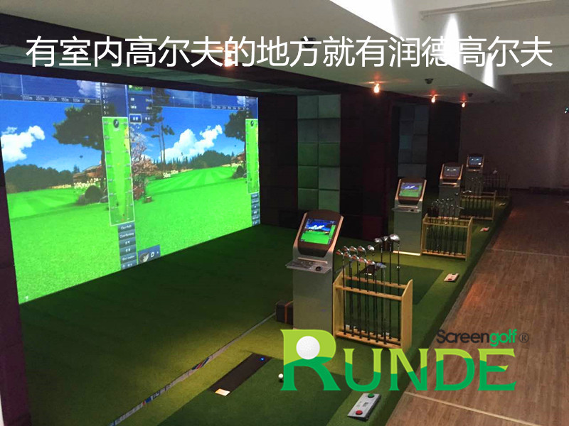 RUNDE R2單屏室內高爾夫模擬器韓國模擬高爾夫球外紅高爾夫工廠,批發,進口,代購