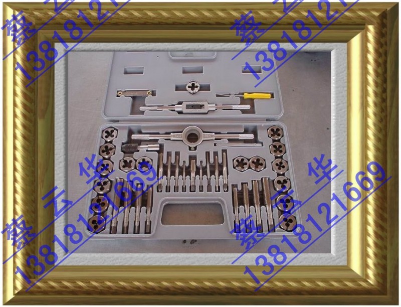 現貨供應英製公製40件套絲錐板牙組合套裝/40PCS絲攻板牙套裝工具工廠,批發,進口,代購