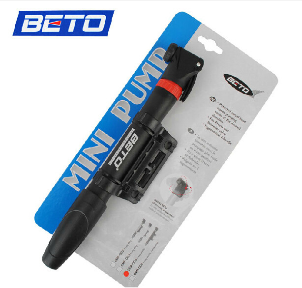 臺灣BETO CMP-004打氣筒自行車便攜式搖擺頭美法通用打氣筒工廠,批發,進口,代購
