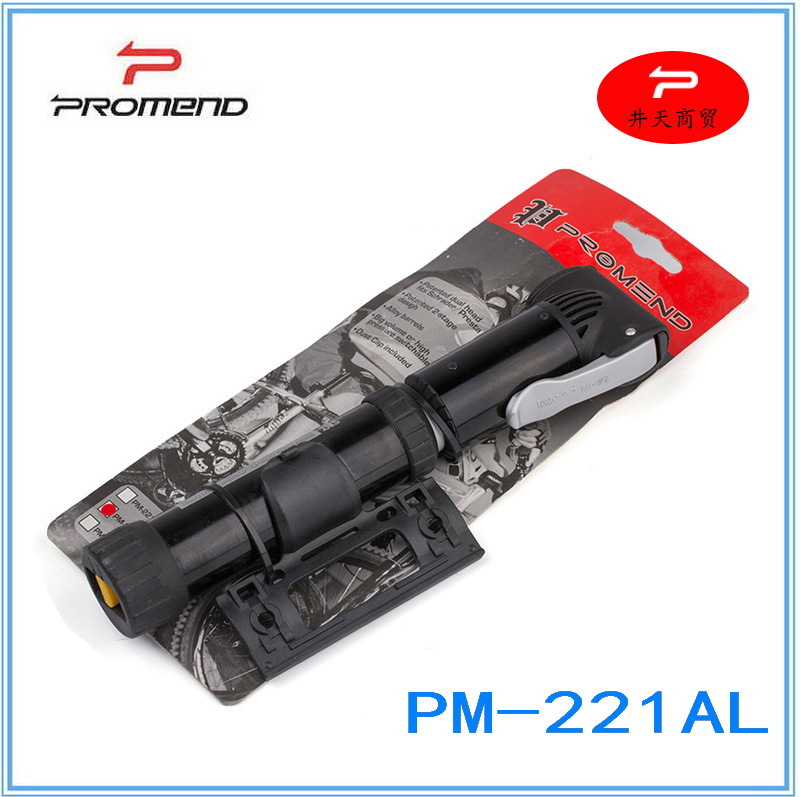 PROMEND PM-221AL打氣筒 鋁合金雙氣嘴高低氣壓調節便攜式打氣筒工廠,批發,進口,代購